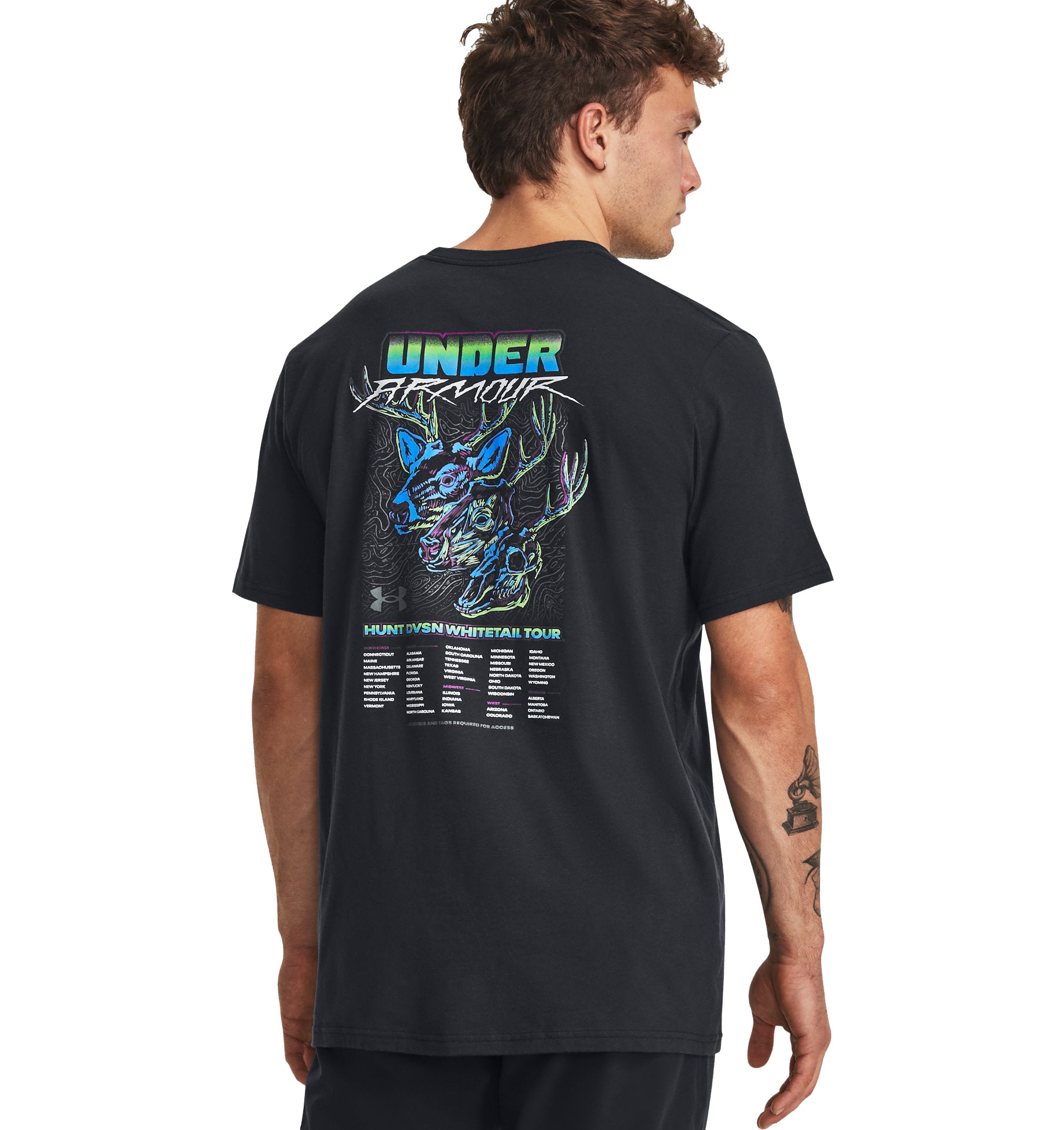T-shirt à manches courtes Under Armour Hunt Whitetail Tour pour homme