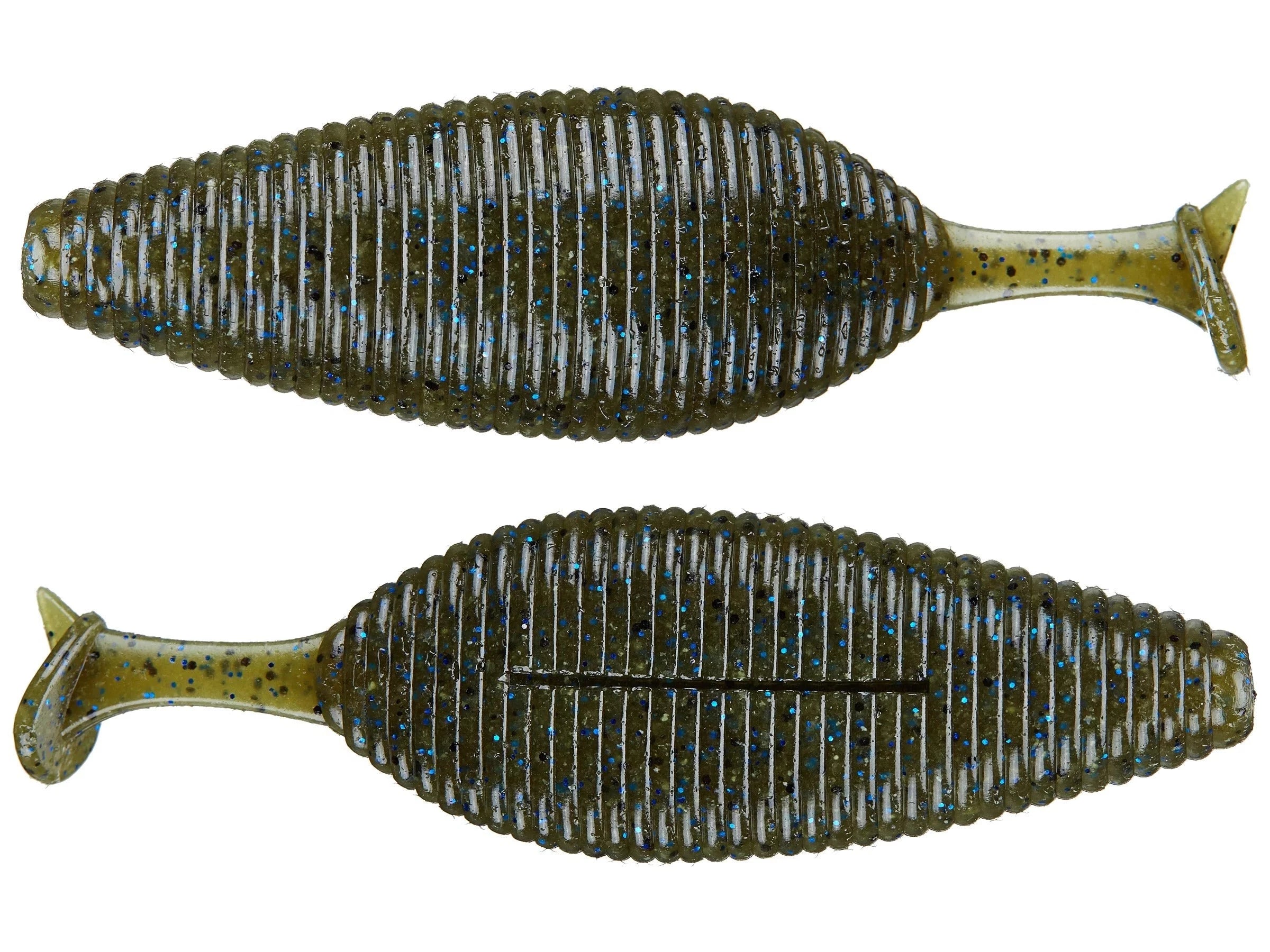 Green Pumpkin Blue Flake #023