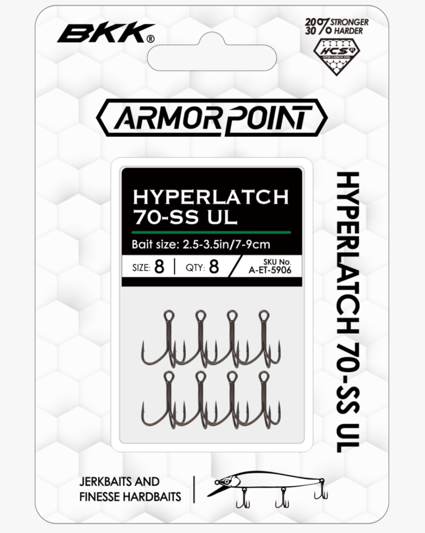 BKK Armor-Point HyperLatch 70-SS UL Treble Hook