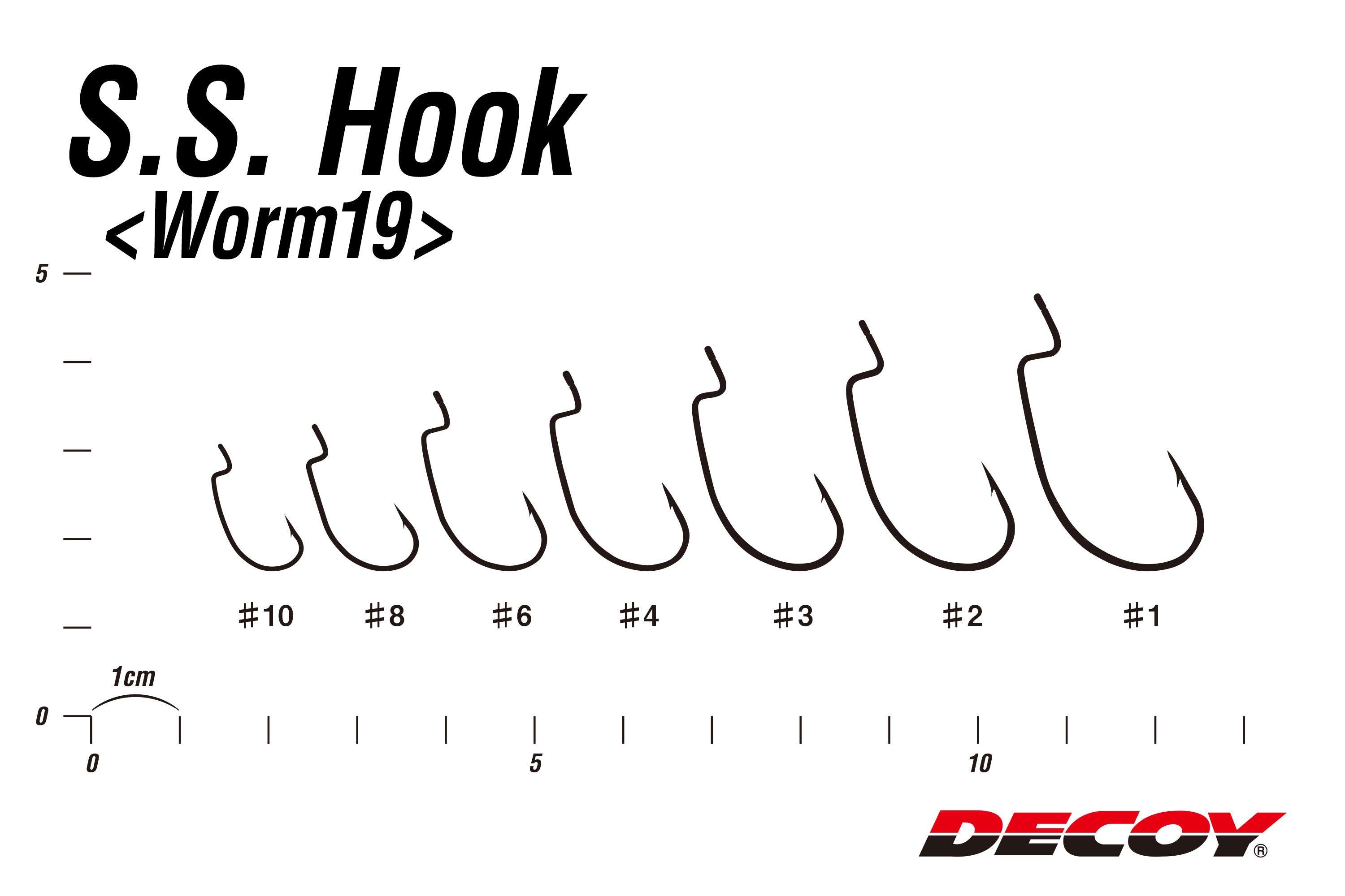 Hameçon Decoy Worm 19 Finesse Offset SS