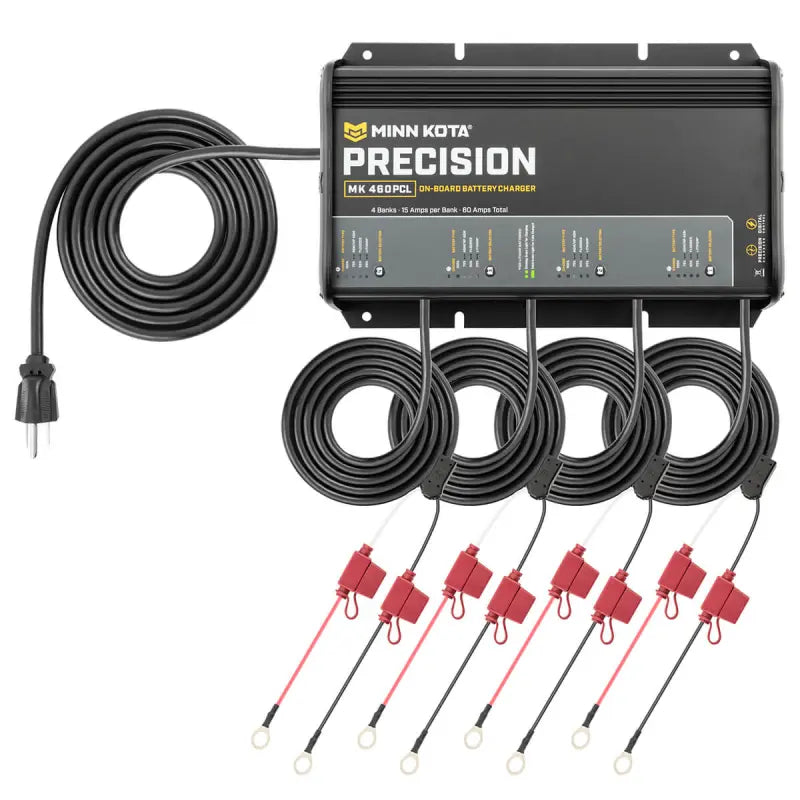 Minn Kota MK 460PCL Chargeur de précision embarqué 4 banques 15 A