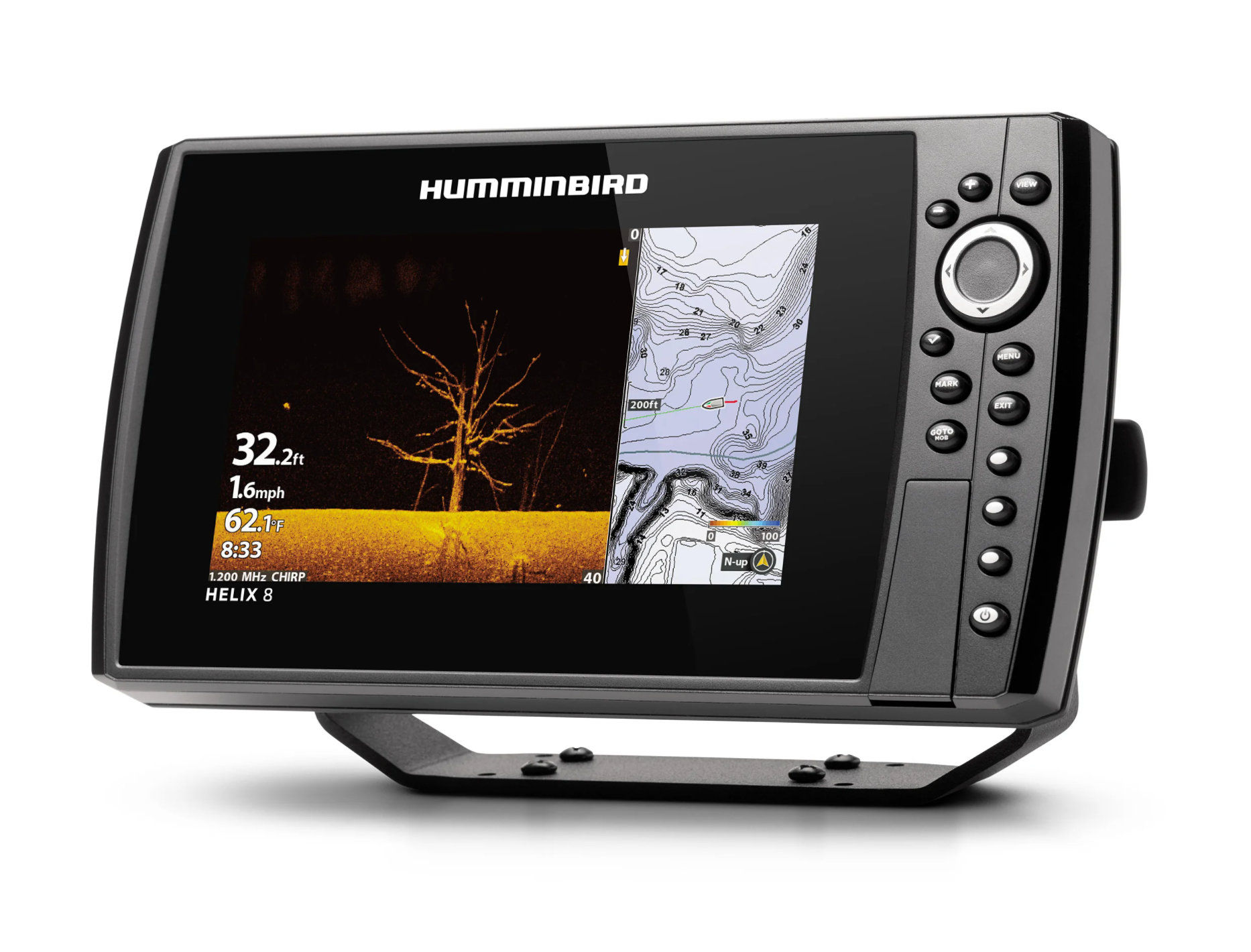 Humminbird Helix 8 CHIRP Mega DI GPS G4N CHO (tête de commande uniquement)